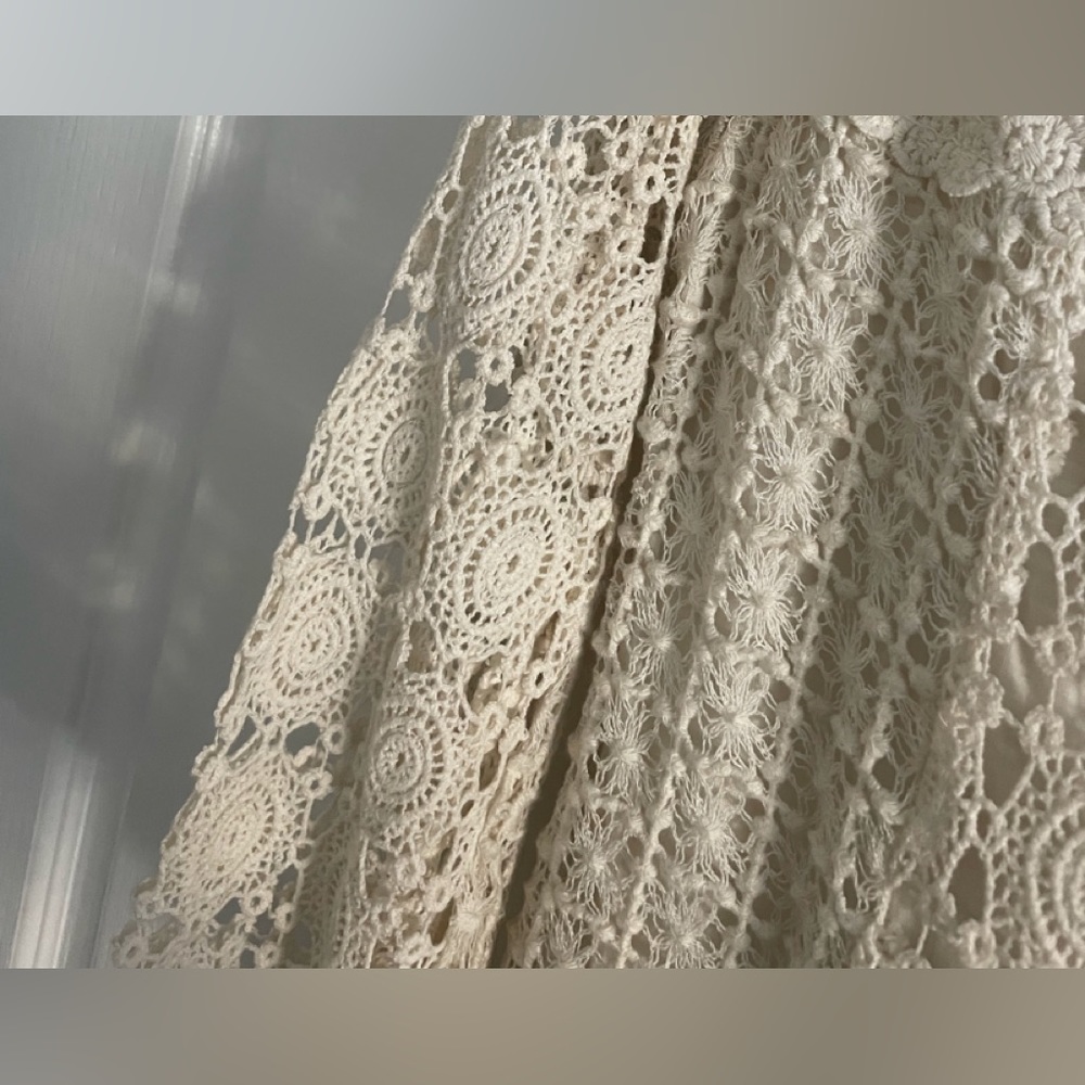Ivory lace crochet dress